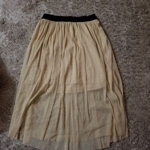 Gold Sparkle Layer Skirt